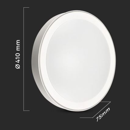 LED Ljusreglerad taklampa LED/40W/230V 3000K/4000K/6500K + FK