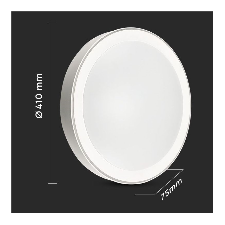 LED Ljusreglerad taklampa LED/40W/230V 3000K/4000K/6500K + FK