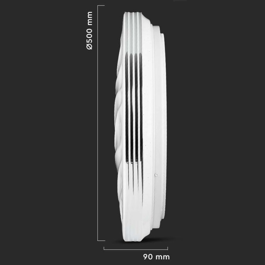 LED ljusreglerad taklampa LED/60W/230V 3000K/4000K/6500K + fjärrkontroll