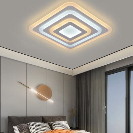 LED ljusreglerad taklampa LED/80W/230V 3000-6500K + fjärrkontroll