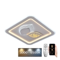 LED ljusreglerad taklampa LED/95W/230V 3000-6500K + fjärrkontroll