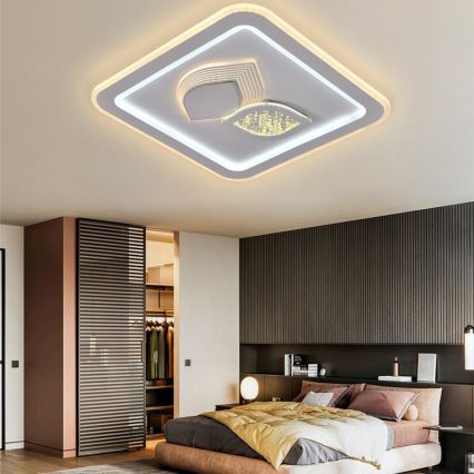 LED ljusreglerad taklampa LED/95W/230V 3000-6500K + fjärrkontroll