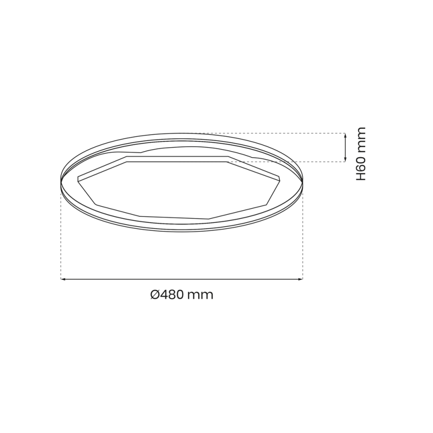 LED ljusreglerad taklampa OPTIMA LED/52W/230V 3000-6000K + fjärrkontroll