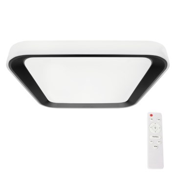 LED ljusreglerad taklampa QUADRO LED/38W/230V 3000-6000K vit/svart + fjärrkontroll