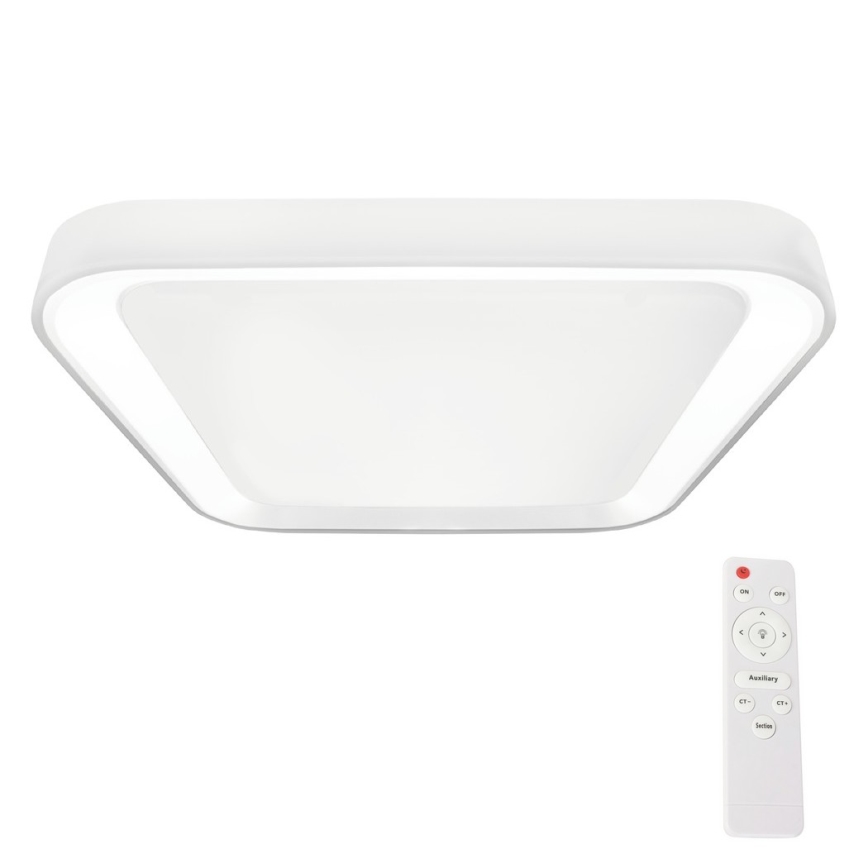 LED ljusreglerad taklampa QUADRO LED/66W/230V 3000-6000K vit + fjärrkontroll