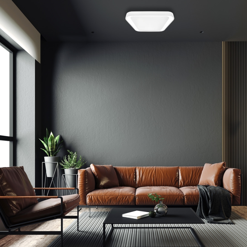 LED ljusreglerad taklampa QUADRO LED/66W/230V 3000-6000K vit + fjärrkontroll