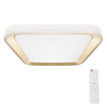 LED ljusreglerad taklampa QUADRO LED/66W/230V 3000-6000K vit/gyllene + fjärrkontroll