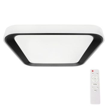 LED ljusreglerad taklampa QUADRO LED/66W/230V 3000-6000K vit/svart + fjärrkontroll