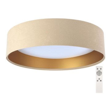 LED ljusreglerad taklampa  SMART GALAXY LED/24W/230V beige /gyllene  3000-6500K + Fjärrkontroll