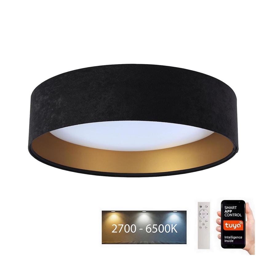 LED ljusreglerad taklampa SMART GALAXY LED/24W/230V diameter 45 cm 2700-6500K Wi-Fi Tuya svart/gyllene + fjärrkontroll