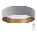 LED ljusreglerad taklampa  SMART GALAXY LED/24W/230V grå/gyllene  3000-6500K + Fjärrkontroll