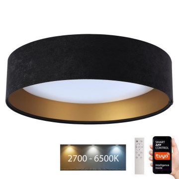LED ljusreglerad taklampa SMART GALAXY LED/36W/230V diameter 55 cm 2700-6500K Wi-Fi Tuya svart/guld + fjärrkontroll