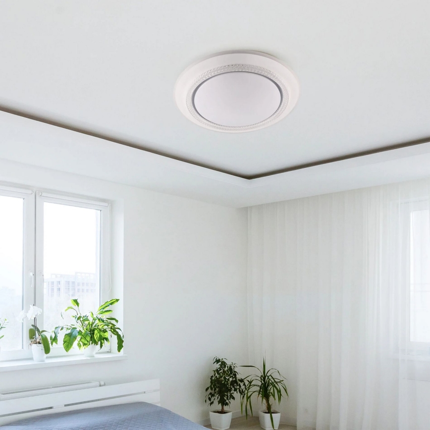 LED ljusreglerad taklampa till badrum ADELA LED/72W/230V diameter 48 cm 3000-6000K IP44 + fjärrkontroll
