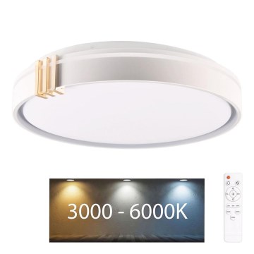 LED ljusreglerad taklampa till badrum ARLETTA LED/48W/230V diameter 38 cm 3000-6000K IP44 + fjärrkontroll