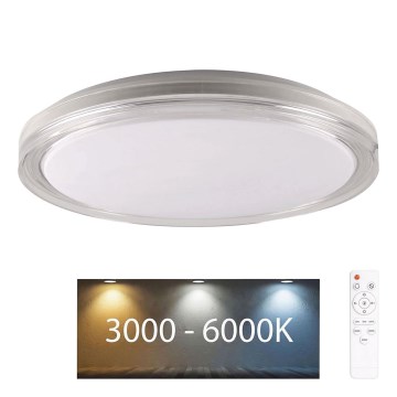 LED ljusreglerad taklampa till badrum CASSANDRA LED/72W/230V diameter 49 cm 3000-6000K IP44 + fjärrkontroll