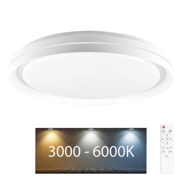LED ljusreglerad taklampa till badrum ELIZA LED/48W/230V diameter 38,5 cm 3000-6000K IP44 + fjärrkontroll