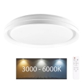 LED ljusreglerad taklampa till badrum ELIZA LED/72W/230V diameter 48,5 cm 3000-6000K IP44 + fjärrkontroll