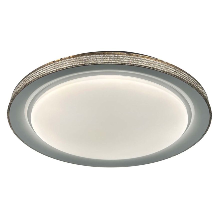 LED ljusreglerad taklampa till badrum GRAŻYNA LED/72W/230V 3000-6000K diameter 51 cm IP44 grå + fjärrkontroll