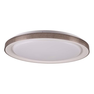 LED ljusreglerad taklampa till badrum GRAŻYNA LED/72W/230V 3000-6000K diameter 51 cm IP44 grå + fjärrkontroll
