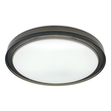LED ljusreglerad taklampa till badrum HALINA LED/48W/230V 3000-6000K diameter 38 cm IP44 svart + fjärrkontroll