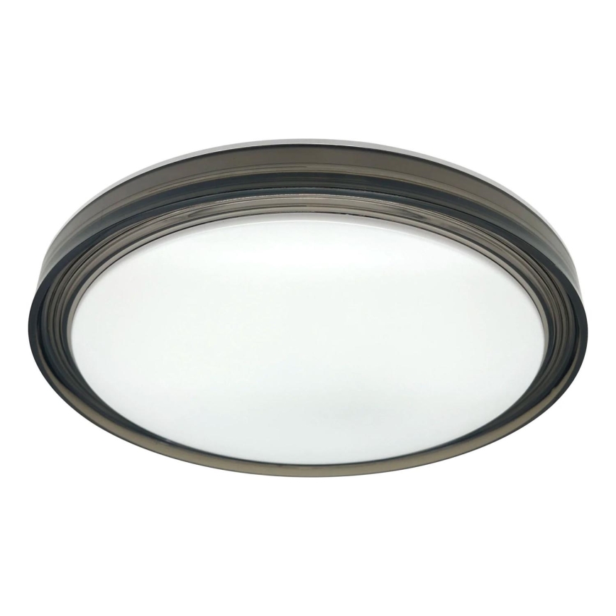 LED ljusreglerad taklampa till badrum HALINA LED/48W/230V 3000-6000K diameter 38 cm IP44 svart + fjärrkontroll