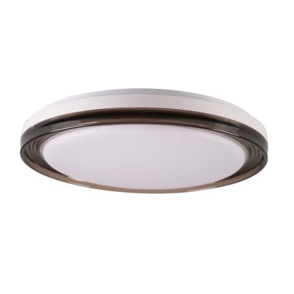 LED ljusreglerad taklampa till badrum HALINA LED/48W/230V 3000-6000K diameter 38 cm IP44 svart + fjärrkontroll