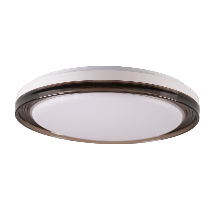 LED ljusreglerad taklampa till badrum HALINA LED/48W/230V 3000-6000K diameter 38 cm IP44 svart + fjärrkontroll