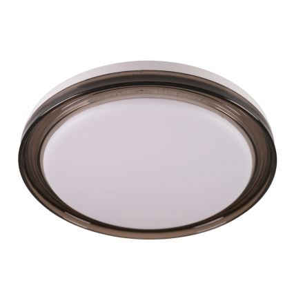 LED ljusreglerad taklampa till badrum HALINA LED/48W/230V 3000-6000K diameter 38 cm IP44 svart + fjärrkontroll