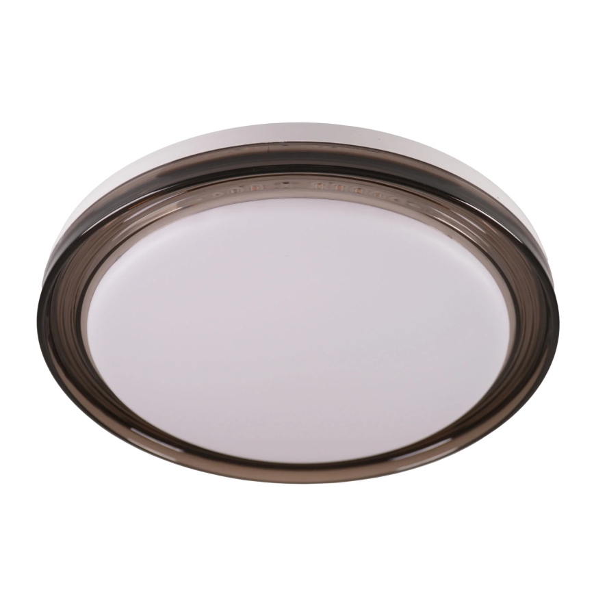 LED ljusreglerad taklampa till badrum HALINA LED/48W/230V 3000-6000K diameter 38 cm IP44 svart + fjärrkontroll