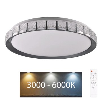 LED ljusreglerad taklampa till badrum NINA LED/72W/230V diameter 49 cm 3000-6000K IP44 + fjärrkontroll