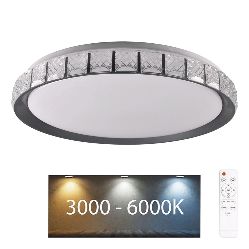 LED ljusreglerad taklampa till badrum NINA LED/72W/230V diameter 49 cm 3000-6000K IP44 + fjärrkontroll