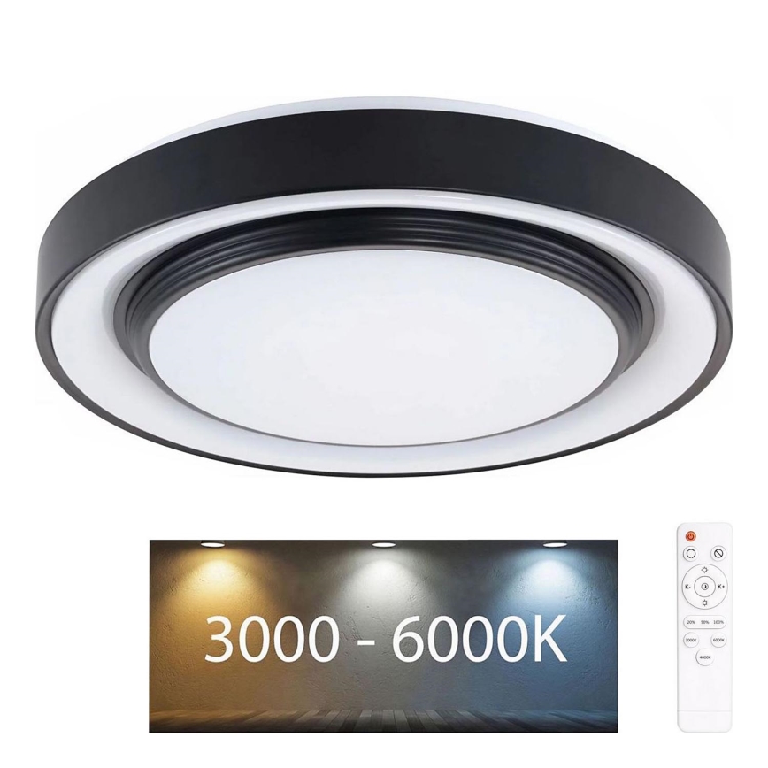 LED ljusreglerad taklampa till badrum ZYGMUNT LED/72W/230V diameter 48,5 cm 3000-6000K IP44 + fjärrkontroll