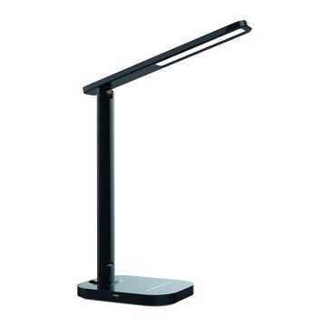 LED ljusreglerad touch bordslampa  med USB-anslutning KIARA LED/7W/230V svart 