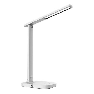 LED ljusreglerad touch bordslampa  med USB-anslutning KIARA LED/7W/230V vit 