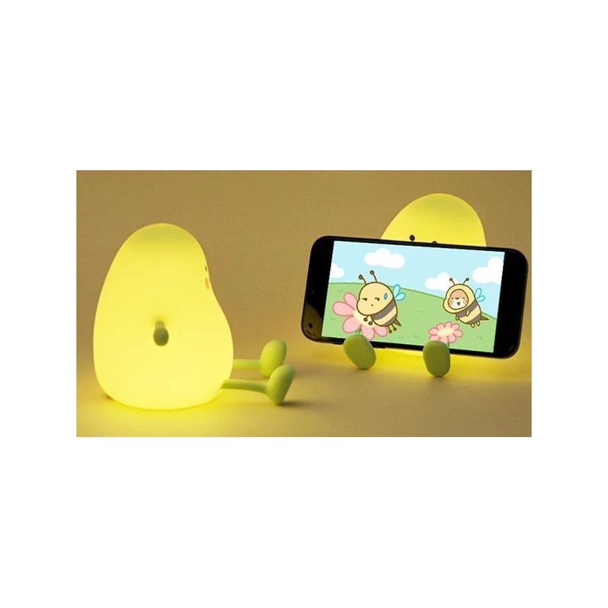 LED Ljusreglerad uppladdningsbar barns nattlampa LED/1W/5V 3000K 800 mAh mango