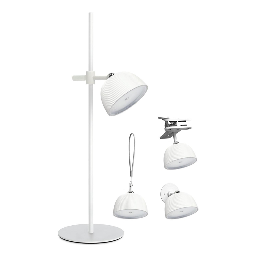 LED Ljusreglerad uppladdningsbar bordslampa 04.01.2001 LED/3,5W/5V 3000/4000/6500K IP54 1800 mAh vit