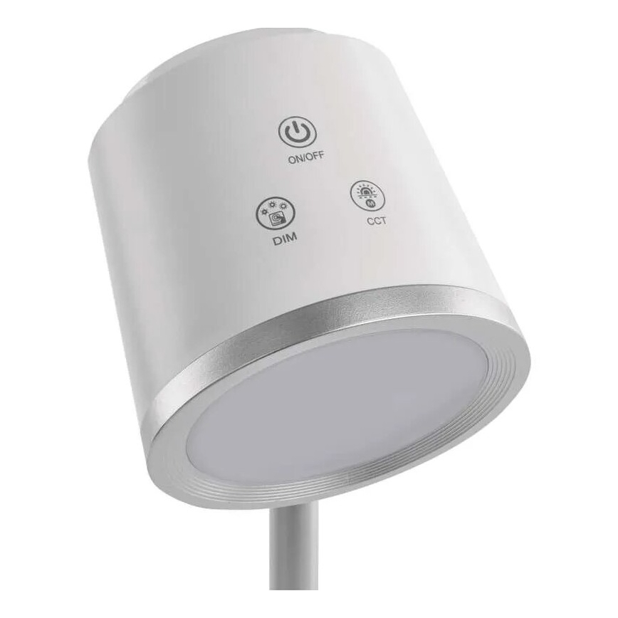 LED Ljusreglerad uppladdningsbar bordslampa 04.01.2001 LED/6W/3,7V 3000K/4000K/6500K 1500mAh vit