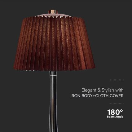 LED Dimbar uppladdningsbar touch bordslampa LED/1,5W/5V 3000/4000/6000K 1800 mAh brun