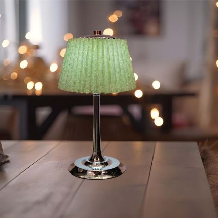 LED Dimbar uppladdningsbar touch bordslampa LED/1,5W/5V 3000/4000/6000K 1800 mAh grön