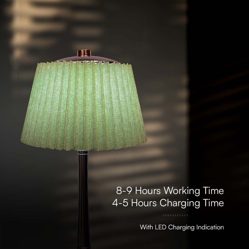 LED Dimbar uppladdningsbar touch bordslampa LED/1,5W/5V 3000/4000/6000K 1800 mAh grön