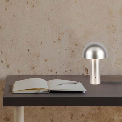 LED Dimbar uppladdningsbar touch bordslampa LED/1W/5V 3000-6000K 1800 mAh guld