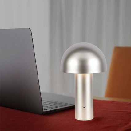 LED Dimbar uppladdningsbar touch bordslampa LED/1W/5V 3000-6000K 1800 mAh guld