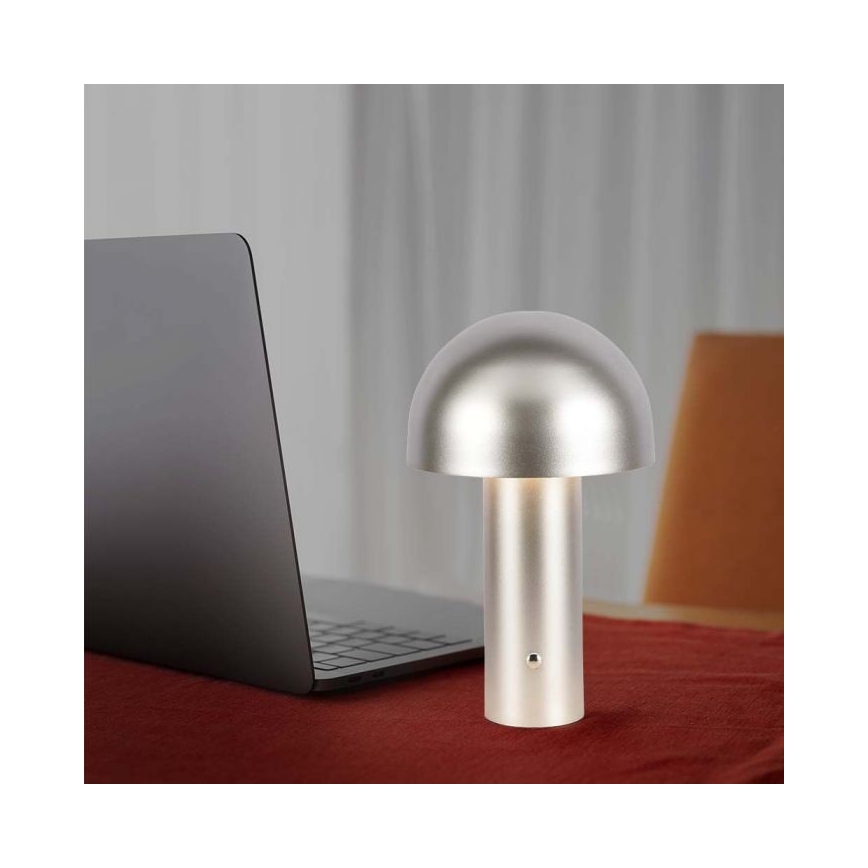 LED Dimbar uppladdningsbar touch bordslampa LED/1W/5V 3000-6000K 1800 mAh guld
