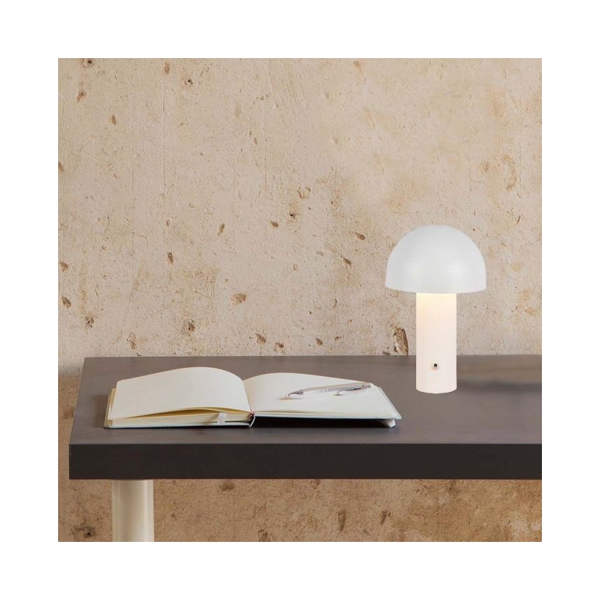 LED Dimbar uppladdningsbar touch bordslampa LED/1W/5V 3000-6000K 1800 mAh vit
