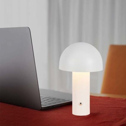 LED Dimbar uppladdningsbar touch bordslampa LED/1W/5V 3000-6000K 1800 mAh vit