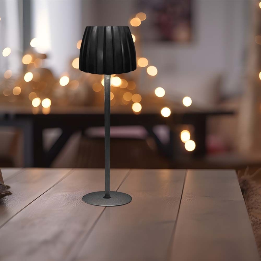 LED Dimbar uppladdningsbar touch bordslampa LED/2,7W/5V 3000/4000/6000K 1800 mAh svart