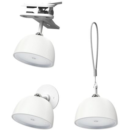 LED Ljusreglerad uppladdningsbar bordslampa 04.01.2001 LED/3,5W/5V 3000/4000/6500K IP54 1800 mAh vit
