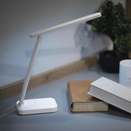 LED Ljusreglerad uppladdningsbar bordslampa LED/5W/3,7V 3000K/4000K/6500K 800mAh vit