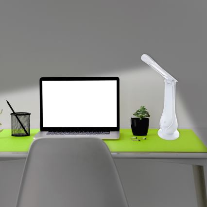 LED Ljusreglerad uppladdningsbar bordslampa LILLY LED/4W/5V 1200 mAh vit