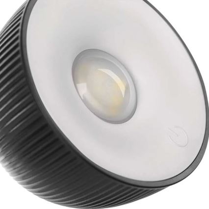 LED Ljusreglerad uppladdningsbar bordslampa magnetisk 04.01.2001 LED/4,2W/3,7V 4000K 1200mAh svart